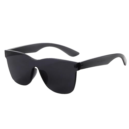 TOIPASTN Randlose Sonnenbrille Damen Bunte Sonnenbrille (C1 grau) von TOIPASTN