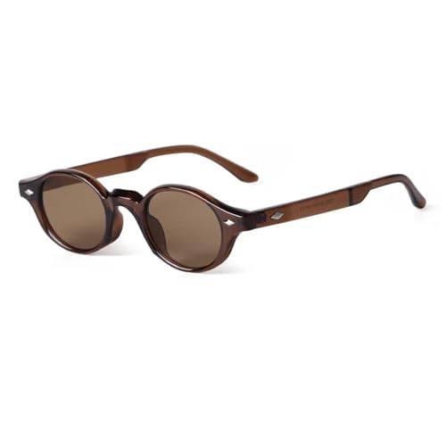 TOIPASTN Retro Kleine Ovale Sonnenbrille Damen Sonnenbrille Outdoor Herren UV(C2) von TOIPASTN