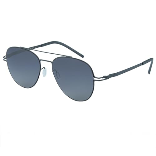 TOIPASTN Schraubenlose Sonnenbrille, modische Sonnenbrille für Männer und Frauen, polarisiert (Schwarz P Schwarz) von TOIPASTN