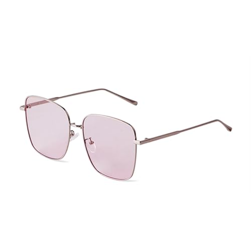 TOIPASTN Sonnenbrille, übergroß, für Damen, Vintage, Metallrahmen, modisch, Verlaufsgläser (C4 PINK) von TOIPASTN