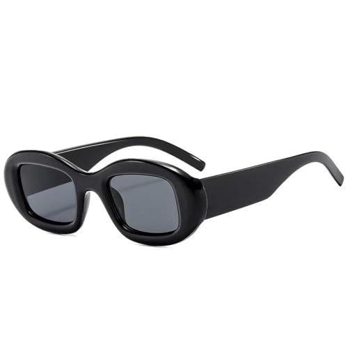 TOIPASTN Sonnenbrille Damen Retro Sonnenbrille Outdoor Casual UV (Schwarz) von TOIPASTN