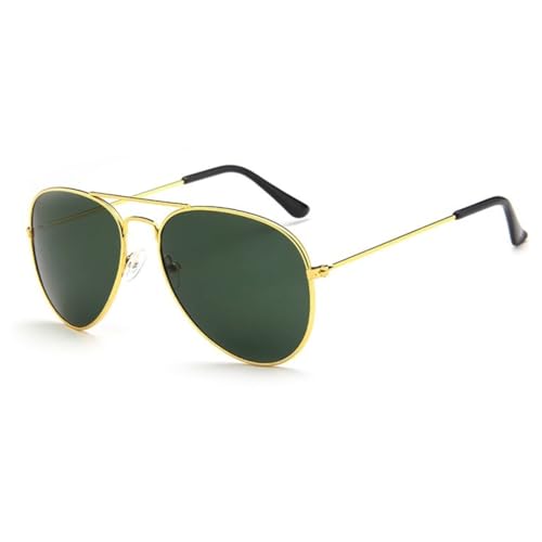 TOIPASTN Sonnenbrille Herren Damen Polarisiert Damen (gold dunkelgrün) von TOIPASTN