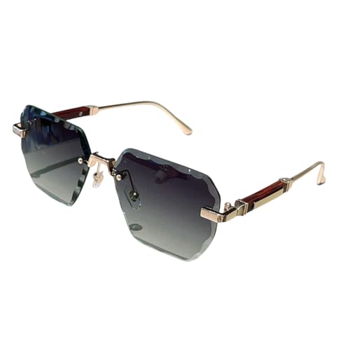 TOIPASTN Sonnenbrille Herren Mode Gradient Mehrfarbige Farbtöne Damen Luxus, g-gradient grau, Einheitsgröße von TOIPASTN