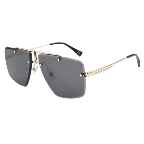 TOIPASTN Sonnenbrille Herren Mode Luxus Frau UV400 (Grau) von TOIPASTN