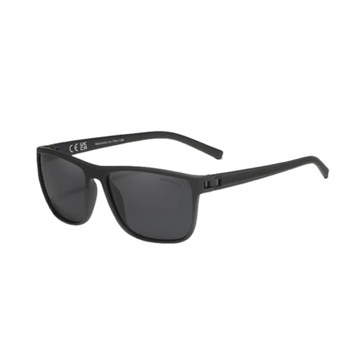 TOIPASTN Sonnenbrille Herren Polarisierte UV400 Brille Spiegel Tac Linse (schwarz-grau) von TOIPASTN