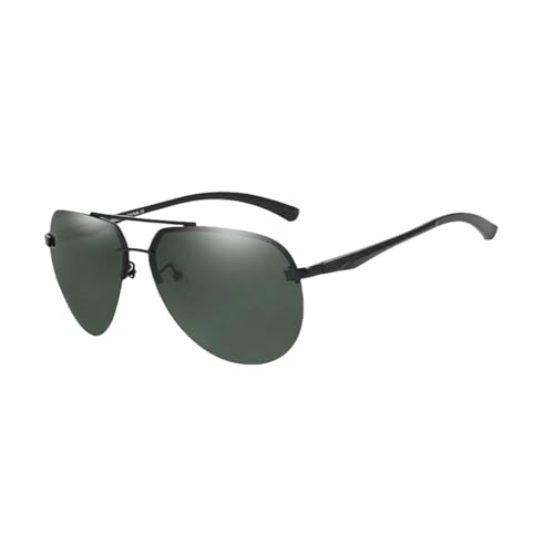 TOIPASTN Sonnenbrille Polarisiert UV400 Antireflex Brille Damen Retro Ultraleicht (SCHWARZ GRÜN ENG15) von TOIPASTN