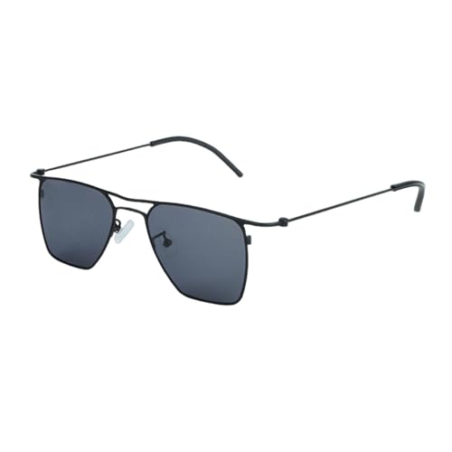 TOIPASTN Sonnenbrille Ultraleicht Herren Damen Schraubenlose Brille Polarisiert (Schwarz) von TOIPASTN