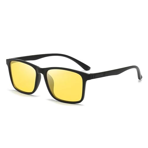 TOIPASTN Sonnenbrille für Herren, TR-Rahmen, polarisierte Sonnenbrille, UV400, gelb, Einheitsgröße TOIPASTN Sonnenbrille für Herren, TR-Rahmen, polarisierte Sonnenbrille, UV400, gelb, Einheitsgröße von TOIPASTN