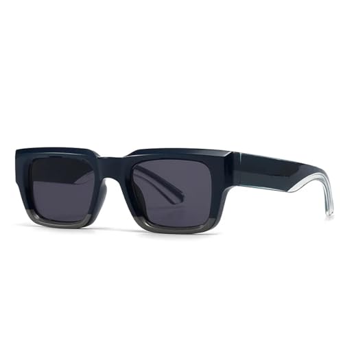 TOIPASTN Sonnenbrille für Herren, breite Beine, Luxus-Sonnenbrille, Vintage-Punk, Anti-UV400, dunkelblau, Einheitsgröße TOIPASTN Sonnenbrille für Herren, breite Beine, Luxus-Sonnenbrille, Vintage-Punk, Anti-UV400, dunkelblau, Einheitsgröße von TOIPASTN