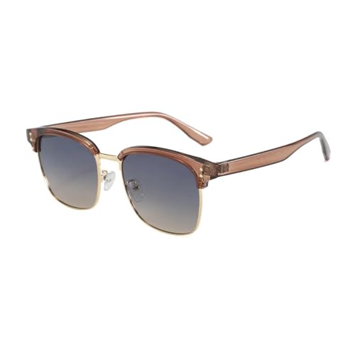 TOIPASTN Sonnenbrille für Herren, halber Rahmen, polarisierte Gläser, luxuriös, hellbraun, Einheitsgröße TOIPASTN Sonnenbrille für Herren, halber Rahmen, polarisierte Gläser, luxuriös, hellbraun, Einheitsgröße von TOIPASTN