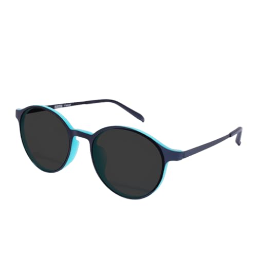 TOIPASTN Titan-Sonnenbrille, Retro-Stil, runder Rahmen, für Damen und Herren, UV400, 2, Einheitsgröße von TOIPASTN