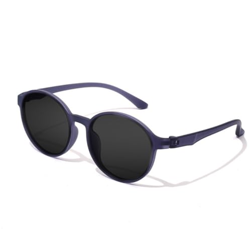TOIPASTN Tr90 Sonnenbrille für Damen und Herren, modisch, runder Rahmen, grau, Einheitsgröße TOIPASTN Tr90 Sonnenbrille für Damen und Herren, modisch, runder Rahmen, grau, Einheitsgröße von TOIPASTN