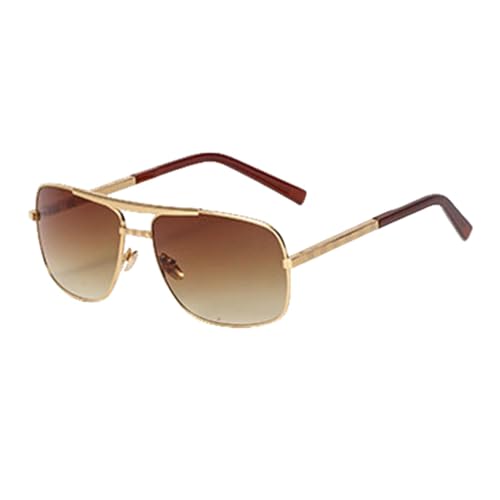 TOIPASTN Vintage Herren Sonnenbrille Luxus UV400, braun, Einheitsgröße TOIPASTN Vintage Herren Sonnenbrille Luxus UV400, braun, Einheitsgröße von TOIPASTN
