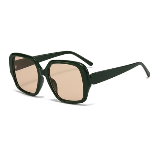 TOIPASTN Vintage Oversized Sonnenbrille Damen Herren Großer Rahmen Luxus Farbverlauf (MN5754-C8) von TOIPASTN