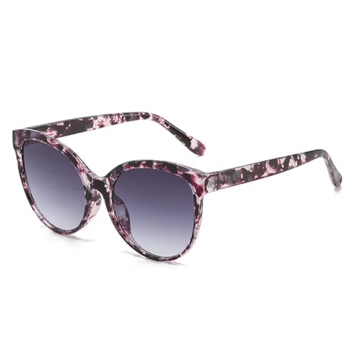TOIPASTN Vintage Runde Katzenaugen-Sonnenbrille für Damen, Outdoor, UV400, Lila / Grau, Einheitsgröße TOIPASTN Vintage Runde Katzenaugen-Sonnenbrille für Damen, Outdoor, UV400, Lila / Grau, Einheitsgröße von TOIPASTN