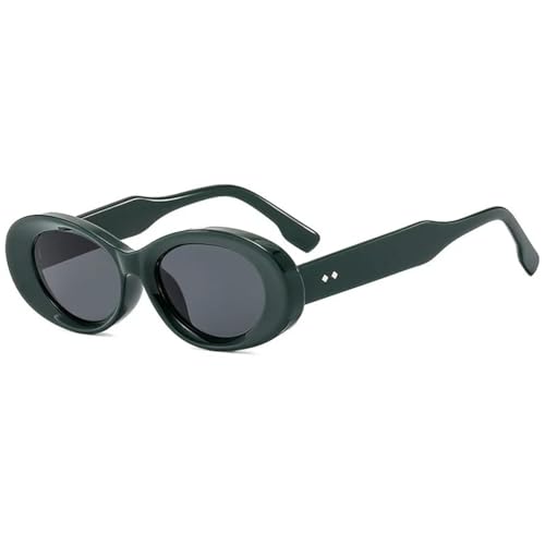 TOIPASTN Vintage Runde Sonnenbrille Damen Sonnenbrille (grün grau) von TOIPASTN