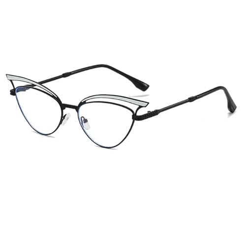 TOIPASTN Vintage Sonnenbrille Damen Hohl Stil Metallrahmen Sonnenbrille UV400 (Schwarz) von TOIPASTN
