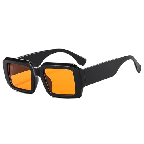 TOIPASTN Vintage Sonnenbrille Fashion Shades Damen UV400 (schwarz orange) von TOIPASTN