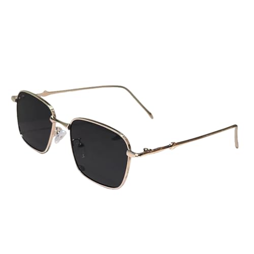 TOIPASTN Vintage Sonnenbrille Herren Farbverlauf Sonnenbrille Damen Luxus, schwarz-gold, Einheitsgröße von TOIPASTN