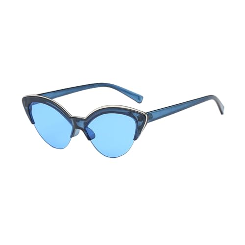 TOIPASTN Weibliche Cat-Eye-Sonnenbrille, Luxusbrille für Damen, Vintage-Farbverlauf (7 Blau) von TOIPASTN