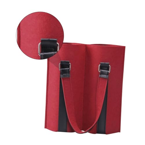 TOKIDNY 1stück Mehrflaschen-weintragetasche Aus Filz Umweltfreundliche Wiederverwendbare Weintasche Für Für Weinflaschen Weihnachten Geburtstage Und Besondere Anlässe von TOKIDNY