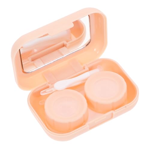 TOKIDNY Kontaktlinsenbehälter Süßer Linsenbehälter Kompakter Kontaktlinsenhalter Organizer Mit Spiegel Für Reisen Outdoor-aktivitäten Und Tragbar von TOKIDNY