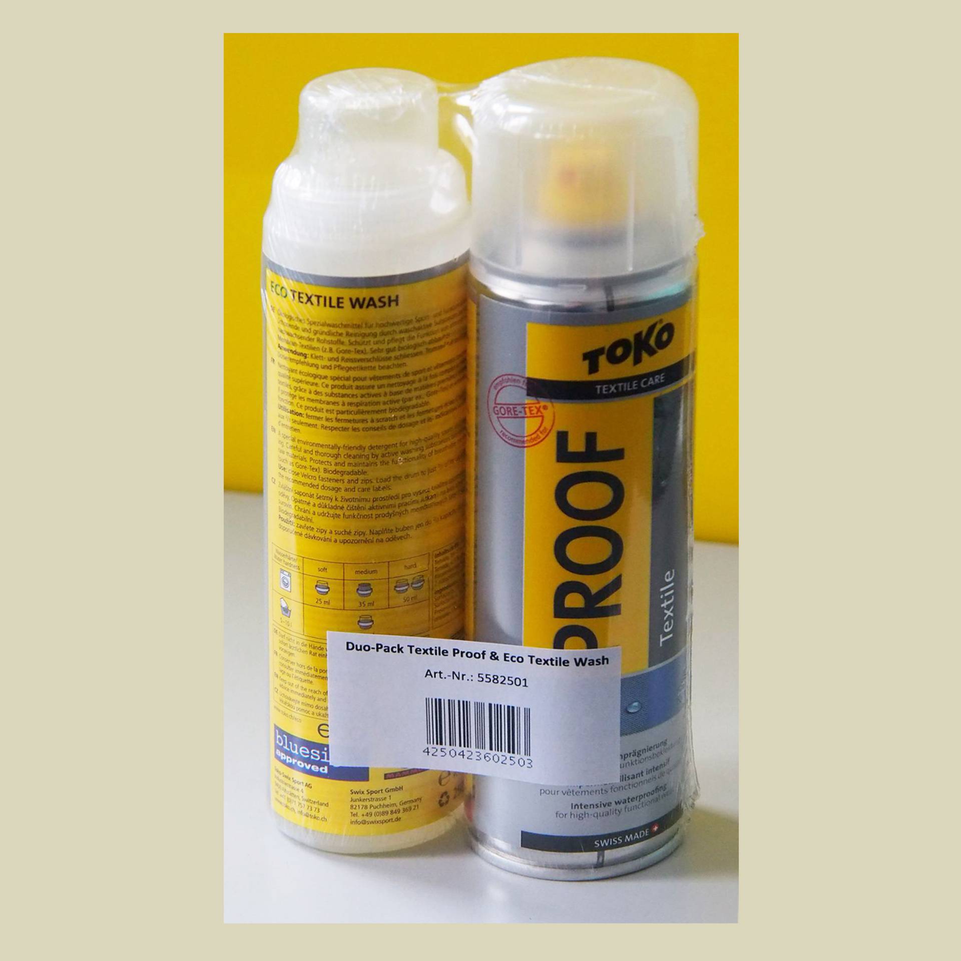 Duo-Pack - Textile Proof - Eco Textile Wash 500 ml von TOKO