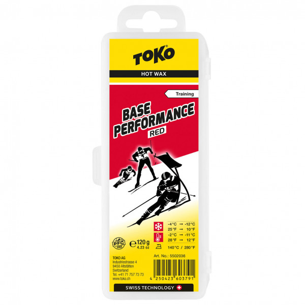 Toko - Base Performance Wax - Heißwachs Gr 120 g rot Toko - Base Performance Wax - Heißwachs Gr 120 g rot von TOKO
