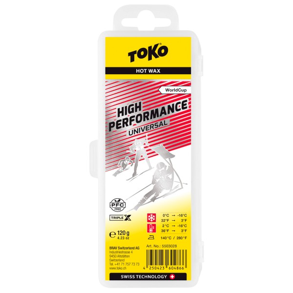 Toko - World Cup High Performance Universal - Heißwachs Gr 120 g gelb/grau von TOKO