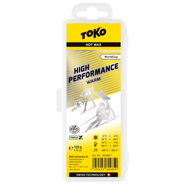 Toko - World Cup High Performance Warm - Heißwachs Gr 120 g gelb/grau von TOKO