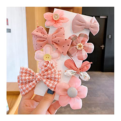 8 Stück Blume Haarschmuck Haarspangen Set Baby Haarschleife Blumenclip Haarclip Kinder Haarschmuck Haar Clip Baby Haarschleife Blumenclip Kinder Mädchen Haarspangen Rosa 2 von TOKYMOON