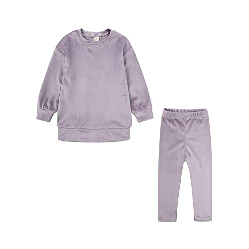 TOKYMOON 2er Kinder Jogginganzug Mädchen Sweatshirt Hosen Set Kleidung für Kinder Mädchen Trainingsanzug Jogginganzug Sport Set Bekleidungsset Sportanzug Kinder Trainingsanzug Set von TOKYMOON