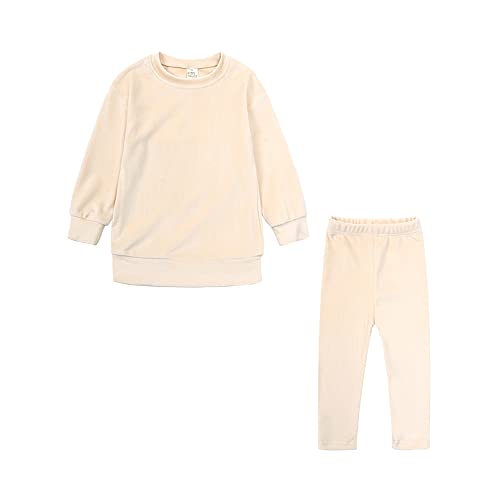 TOKYMOON 2er Kinder Jogginganzug Mädchen Sweatshirt Hosen Set Kleidung für Kinder Mädchen Trainingsanzug Jogginganzug Sport Set Bekleidungsset Sportanzug Kinder Trainingsanzug Set von TOKYMOON