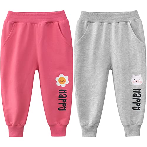 TOKYMOON 2er Pack Jogginghose Mädchen Jungen Kinder Sporthose Lang Hosen Herbst Winter Schule Jogging Regenbogen Einhorn Gedruckt Jogger Trainingsanzug Sweathose Unisex Grau 120 TOKYMOON 2er Pack Jogginghose Mädchen Jungen Kinder Sporthose Lang Hosen Herbst Winter Schule Jogging Regenbogen Einhorn Gedruckt Jogger Trainingsanzug Sweathose Unisex Grau 120 von TOKYMOON
