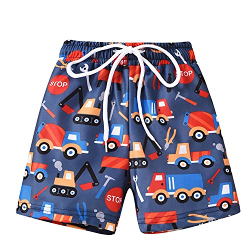 TOKYMOON Jungen Badehosen Kinder Badehose Jungen Sommer Badeshorts Schnelltrocknend Boardshorts mit Netzfutter Taschen und Verstellbarem Tunnelzug Urlaub Shorts Bagger 110 von TOKYMOON