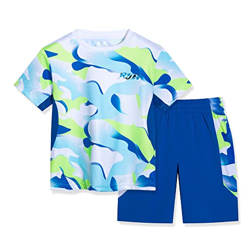 TOKYMOON Jungen Kurze Hose T Shirt Jungen Kurz Pyjama Sets Jungen Pjs Kurzarm Baumwolle Nachtwäsche Jungen Schlafanzug Kurzarm Kinder Sommer Zweiteiliger Pyjamas Hellblau 150 von TOKYMOON