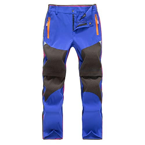 TOKYMOON Kinder Outdoorhose Wanderhose Zip Off Hose abnehmbare hosebeine Shorts Trekkinghose Unisex Jugend Mädchen 2-in-1-Funktionshose Sommer mit Gürtel Schnelltrocknend Atmungsaktiv Dunkelblau 170 von TOKYMOON