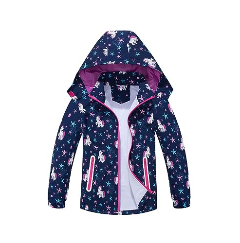 TOKYMOON Mädchen Regenjacke Wind und Wasserdicht Übergangsjacke Kinder Mädchen Jacke mit Reflektor Übergangsjacke Softshelljacken Kapuzenjacke Wanderjacke Outdoorjacke Rot 110 TOKYMOON Mädchen Regenjacke Wind und Wasserdicht Übergangsjacke Kinder Mädchen Jacke mit Reflektor Übergangsjacke Softshelljacken Kapuzenjacke Wanderjacke Outdoorjacke Rot 110 von TOKYMOON