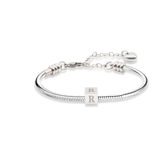 TOLOWOBK Armband Damen mit Buchstaben, Geschenke für Mädchen Charm Armband Mädchen Silber Schlangen Armbänder Damen Jahrestag Weihnachten Geburtstag Geschenke für Töchter Enkelin Schwester Freundin TOLOWOBK Armband Damen mit Buchstaben, Geschenke für Mädchen Charm Armband Mädchen Silber Schlangen Armbänder Damen Jahrestag Weihnachten Geburtstag Geschenke für Töchter Enkelin Schwester Freundin von TOLOWOBK