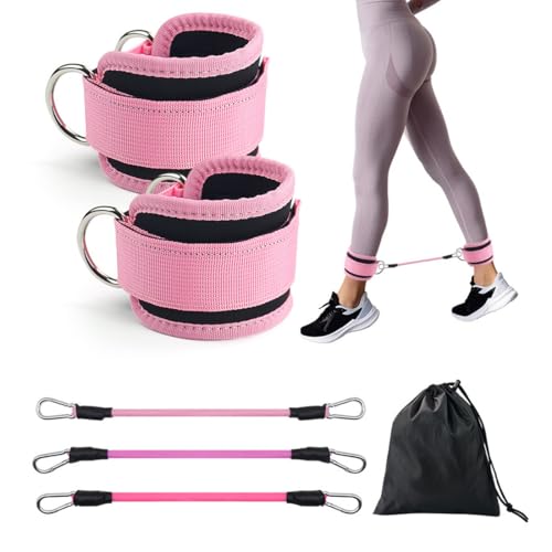 1 Paar Fußkettchen zum Verbinden mit der Maschine für Übungen, verstellbare Gurte Zubehör, Fitnessstudio Knöchel verstellbar mit zusätzlichem Gurt für Training Gesäß Übungen Beine, Zubehör 1 Paar Fußkettchen zum Verbinden mit der Maschine für Übungen, verstellbare Gurte Zubehör, Fitnessstudio Knöchel verstellbar mit zusätzlichem Gurt für Training Gesäß Übungen Beine, Zubehör von TOLVUNZ