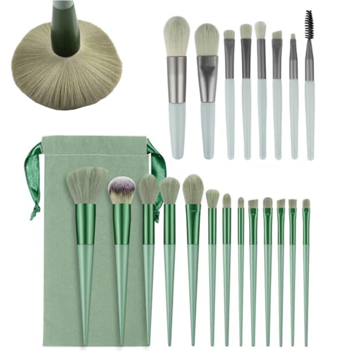 21 pcs Premium Makeup Pinsel Set Gesicht und Auge Kunstpinsel, Make Up Pinsel Set,Professionell Makeup Pinsels, Premium Synthetische Stiftung Puder Blush Blending Face Brush Lidschatten Kit von TOLVUNZ