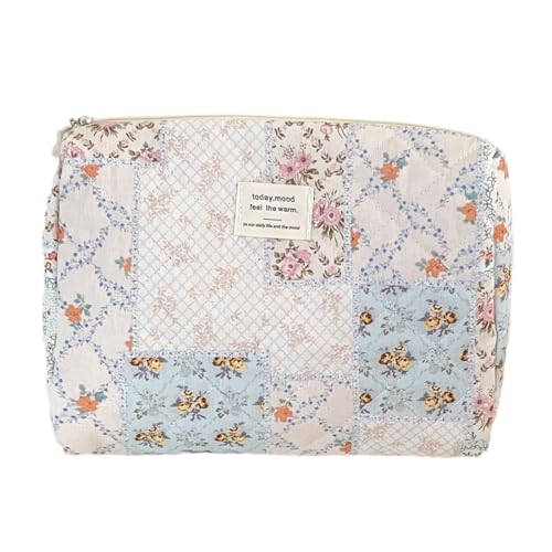Kulturtasche Kosmetiktasche, Reise Kosmetiktasche, Coquette Make-up-Tasche, Kosmetiktasche Groß Kapazität, Gesteppte Kulturtasche Damen, Travel Cosmetic Organizer für Frauen Mädchen, 26 x 18 x 7 cm von TOLVUNZ