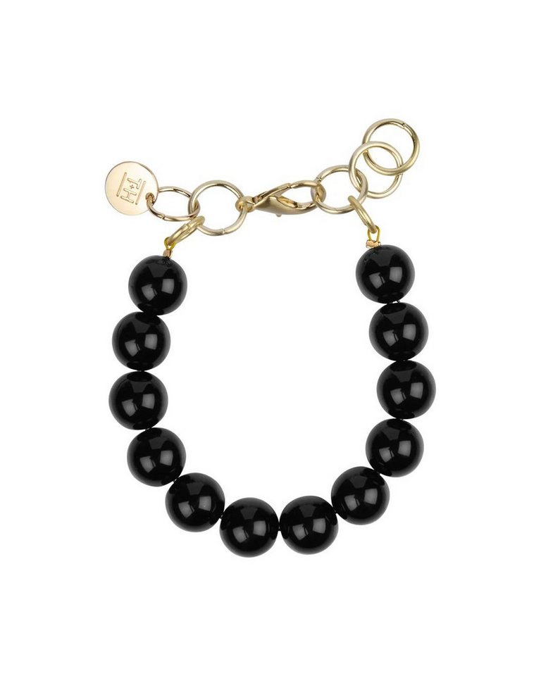 TOM+HATTY Armkette - Kunstharzkette - schwarzes Perlenbarmband - Armkette von TOM+HATTY