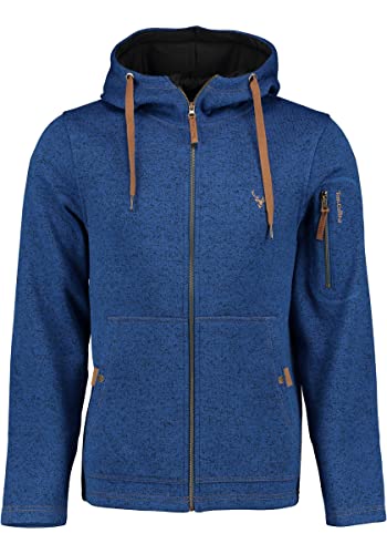 TOM COLLINS Herren Fleecejacke Freizeitjacke Zipper hochgeschlossen mit Kapuze Vazabi, Größe:6XL, Farbe:dunkelblau von TOM COLLINS