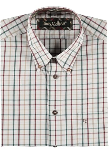 TOM COLLINS Herren Hemd Langarm Freizeithemd mit Button-Down Kragen Ferinu, Größe:41/42, Farbe:Natur von TOM COLLINS