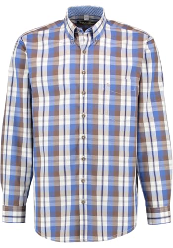 TOM COLLINS Herren Hemd Langarm Freizeithemd mit Button-Down Kragen Izuda, Größe:41/42, Farbe:Jeans von TOM COLLINS