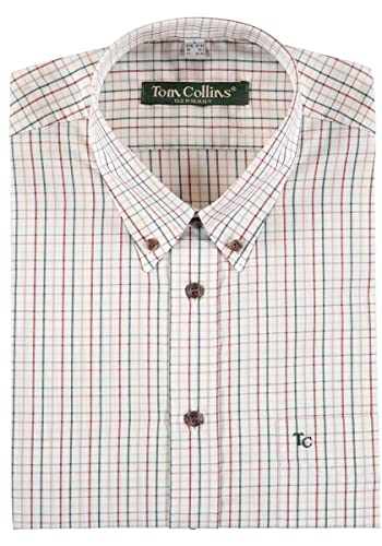 TOM COLLINS Herren Hemd Langarm Freizeithemd mit Button-Down Kragen Owuno, Größe:39/40, Farbe:ecrue von TOM COLLINS