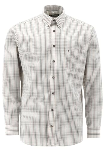 TOM COLLINS Herren Hemd Langarm Freizeithemd mit Button-Down Kragen Owuno, Größe:43/44, Farbe:ecrue von TOM COLLINS
