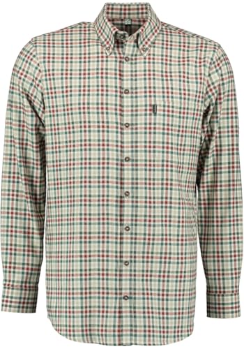 TOM COLLINS Herren Hemd Langarm Freizeithemd mit Button-Down-Kragen Rhoyap, Größe:43/44, Farbe:Natur von TOM COLLINS