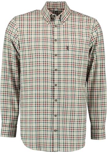 TOM COLLINS Herren Hemd Langarm Freizeithemd mit Button-Down-Kragen Rhoyap, Größe:47/48, Farbe:Natur von TOM COLLINS